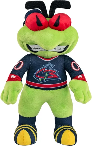 Miniatura 13 de Bleacher Creatures Anaheim Ducks Wild Wing - Figura de peluche de mascota de la NHL de 10 pulgadas (uniforme triangular verde azulado), una mascota