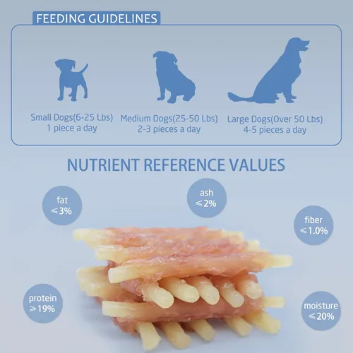 Miniatura 5 de Golosinas masticables para perros, palitos de bacalao envueltos en pollo, sin cuero crudo y sin granos, para recompensas de entrenamiento
