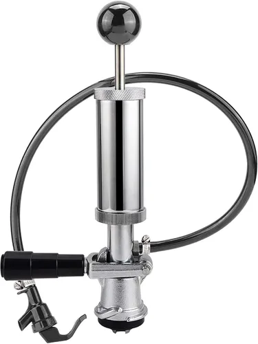 MRbrew Bomba de fiesta de barril, bomba de mano de barril de cerveza con sistema D americano, bomba de picnic de 4 pulgadas con grifo de cerveza y