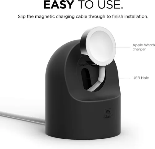 Miniatura 3 de elago W2 Soporte Carga Compatible con Apple Watch Series Ultra3/Ultra2/Ultra/11/10/9/8/7/6/5/4/3/2/1/SE3/SE2/SE1
