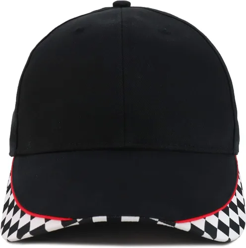 Miniatura 2 de Gorra de béisbol estructurada con diseño de bandera de carreras