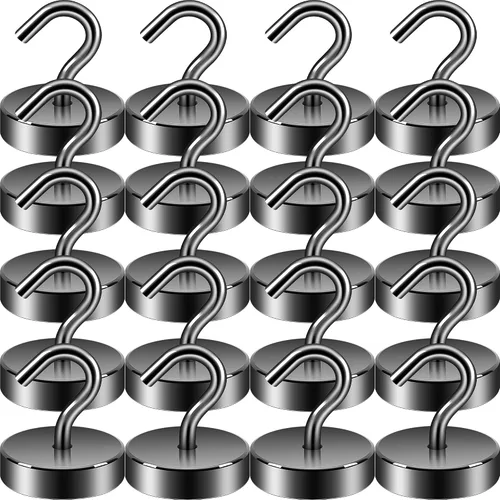 Miniatura 51 de Neosmuk Ganchos magnéticos, esenciales para cruceros, más de 32 libras, ganchos magnéticos resistentes para cabinas de cruceros, refrigerador