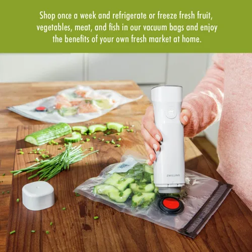 Miniatura 3 de ZWILLING Fresh & Save - Bolsas selladoras al vacío de 10 piezas, bolsas de Sous Vide, preparación de comidas, varios tamaños
