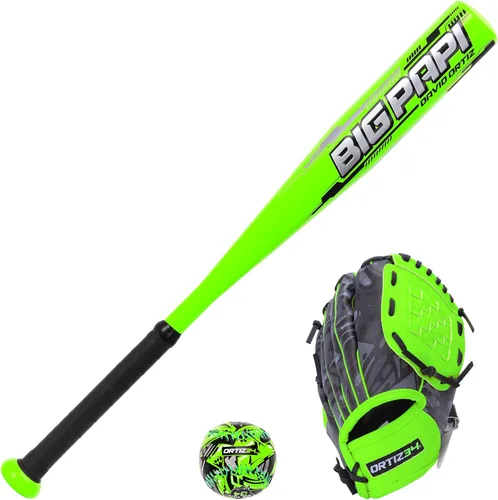 Miniatura 15 de Ortiz34 Youth T-Ball Set, 25” Signature Aluminum T-Ball Bat with -10 Drop, Foam Core T-Ball, 9” Lightweight Youth Glove, Vibrant Graffiti Print