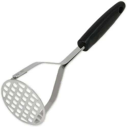 Chef Craft Select - Machacador resistente, 10.25 pulgadas, acero inoxidable/negro
