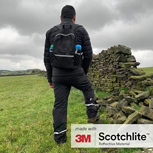 Miniatura 7 de Salzmann 3M Pantalones de lluvia reflectantes Pantalones de senderismo impermeables Fabricado con 3M Scotchlite