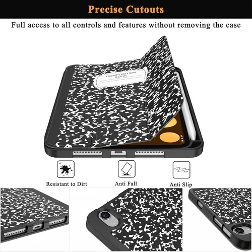 Miniatura 6 de Soke Funda para iPad mini 7(A17 Pro) 2024/iPad Mini 6 2021 de 8.3 pulgadas con Soporte para Lápiz-[Carga de Lápiz + Activación/Suspensión