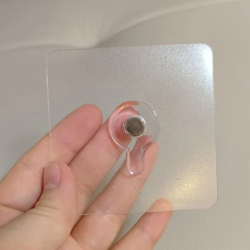 Miniatura 8 de 20 ganchos adhesivos resistentes para fotos, ganchos de pared sin clavos de carga de 33 libras, ganchos adhesivos transparentes impermeables