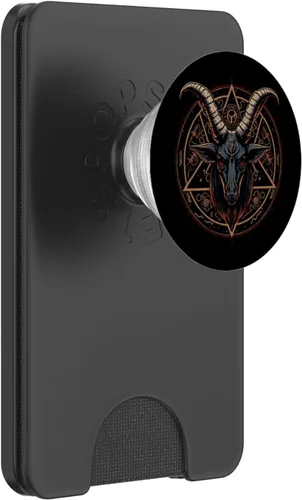 Miniatura 8 de Pentagram Baphomet Satanic Dark Art Evil Satan Devil 666 PopSockets intercambiables PopGrip