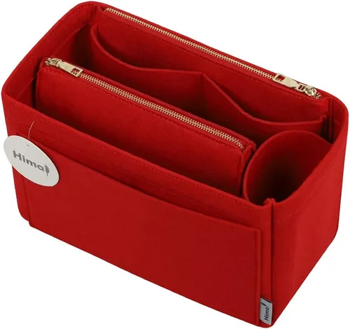 Organizador de bolso, organizador de bolso, organizador de bolsa, perfecto para Speedy Neverfull y más, 5 tamaños (M, rojo)