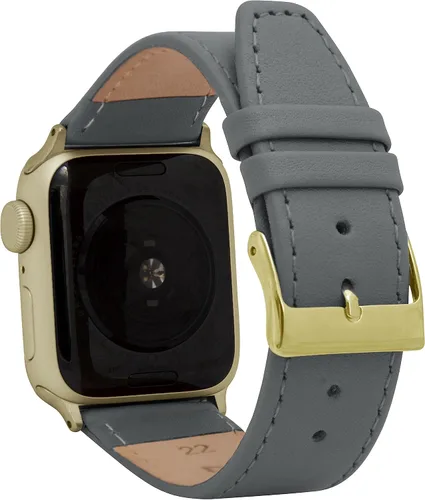 Miniatura 14 de Bandini Correas de cuero para mujer para Apple Watch de 1.496 pulgadas, 1.575 pulgadas, 1.614 pulgadas para mujer, correa delgada de cuero iWatch