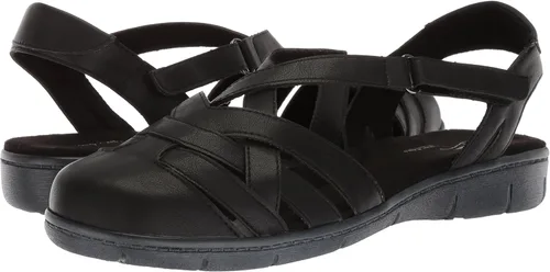 Miniatura 7 de Easy Street Garrett - Sandalias planas de piel sintética con tiras, Rojo