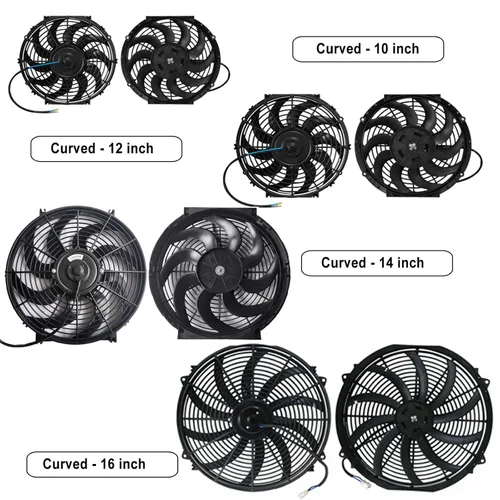 Miniatura 7 de mupera Ventilador de refrigeración de radiador eléctrico de alto rendimiento de 10 pulgadas, ventilador delgado universal mejorado (2026), conjunto
