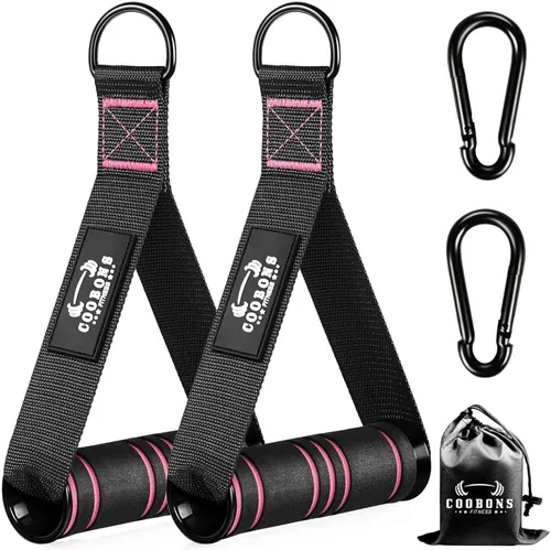 Miniatura 13 de Heavy Duty Exercise Handles, Gym Cable Handles for Cable Machine Attachments, D Handle Cable Attachments, Handles for Resistance Bands, Workout Negro