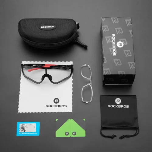 Miniatura 5 de ROCKBROS Gafas de sol fotocromáticas para hombres y mujeres, gafas de sol de ciclismo, gafas de sol deportivas de seguridad, protección UV