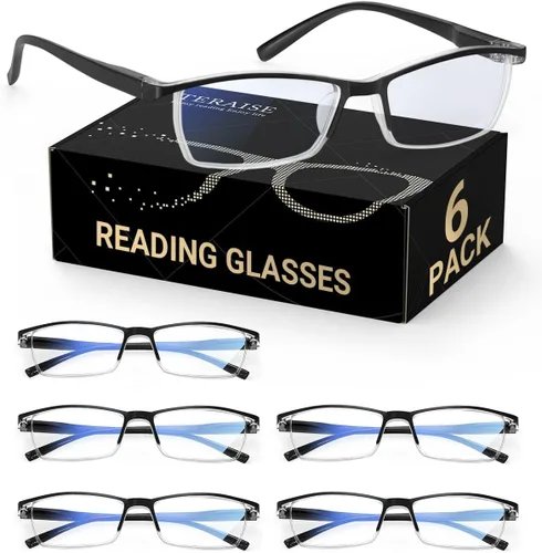 Miniatura 13 de TERAISE Gafas de Lectura Anti-luz Azul de Moda para Hombres y Mujeres Lector de Computadora