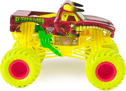 Miniatura 5 de Monster Jam, Camión monstruo oficial de El Toro Loco, vehículo de colección fundido a presión, escala 1:24, juguetes para niños y niñas a partir