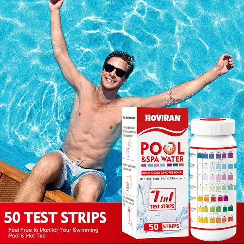 Miniatura 4 de Tiras de prueba para bañera de hidromasaje, tiras de prueba de spa para bañera de hidromasaje, kit de prueba de agua de piscina confiable