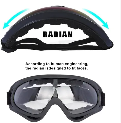 Miniatura 3 de LJDJ Gafas de motocicleta, paquete de 2 unidades, para motocross, ATV, motocross, senderismo, protección con 2 unidades de máscara bandana