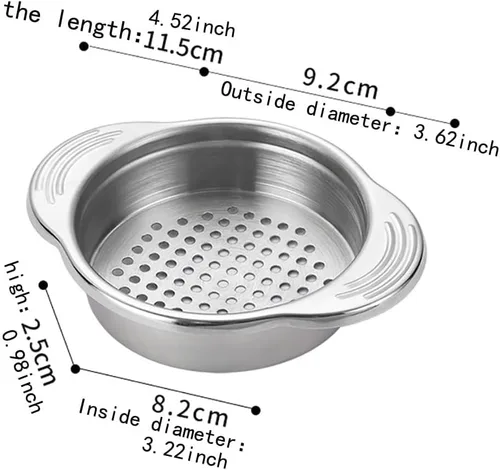 Miniatura 2 de Colador para latas de alimentos, tamiz de acero inoxidable, tapa de atún, prensa, colador de enlatado, escurridor de aceite, herramientas de cocina