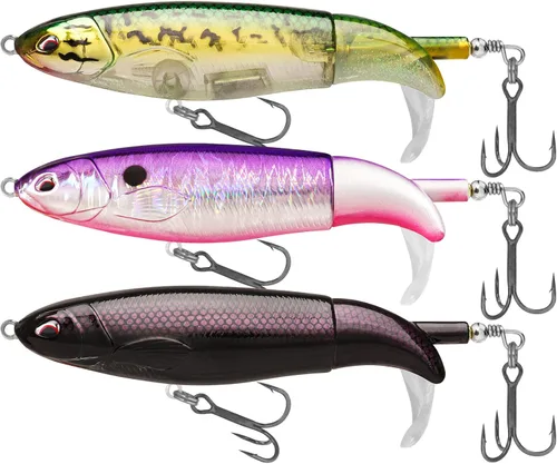 Miniatura 18 de TRUSCEND PoPobait con ganchos BKK, señuelos de pesca para lubina, lucio, lucio, perca almizclada, señuelo flotante para agua dulce o salada