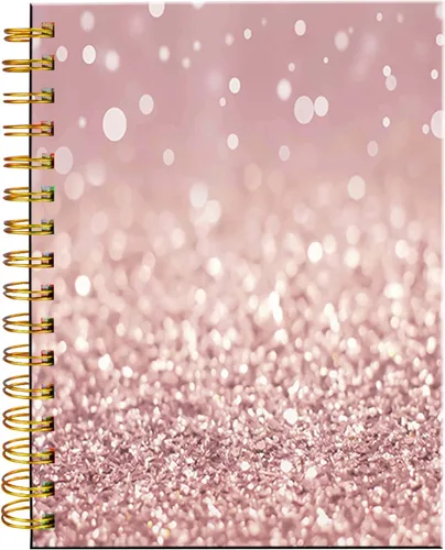 Miniatura 11 de Cuaderno de espiral iampanda, encuadernación fuerte de doble alambre con papel premium para mujeres y niñas, lindo cuaderno/diario de 60 hojas A5