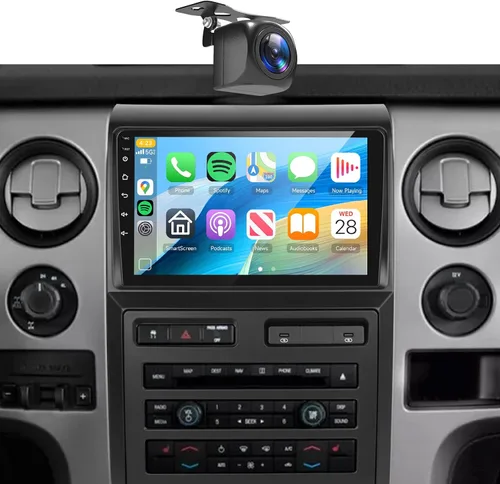 Radio estéreo de coche 4+64G para Ford F150 2009-2012 Android con CarPlay Android Auto, pantalla táctil IPS de 9 pulgadas estéreo para automóvil