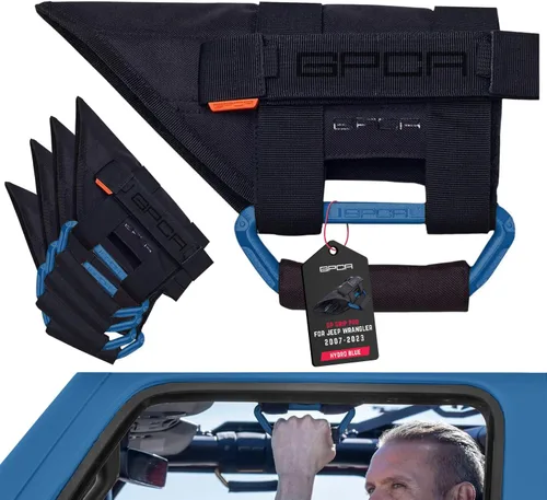 Asas de metal para Jeep Wrangler 4xe, JL, JT, JK, Sport, Sahara, Rubicon y Gladiator 4DR/2DR 2007-2023 GP Grip PRO por GPCA, plegables patentadas,