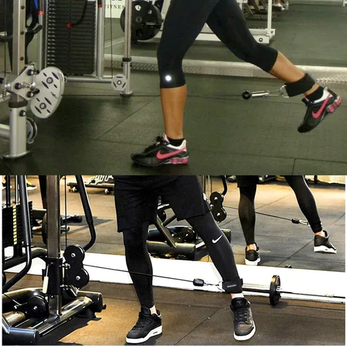 Miniatura 7 de Correas acolchadas de tobillo para máquina de cable, puños de tobillo con bolsa gratis, ideal para crossfit, fisicoculturismo, gimnasio