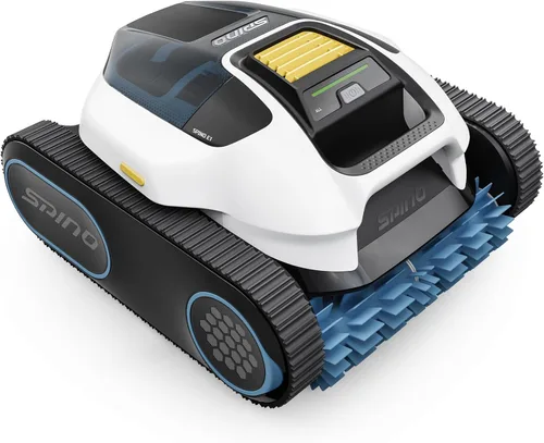 Miniatura 11 de Spino E1 - Limpiador robótico inalámbrico para piscina, robot de piscina para limpieza de paredes y líneas de flotación, camino de arco inteligente