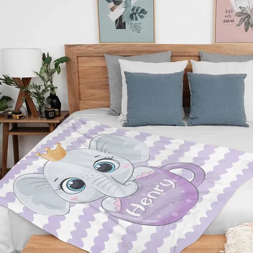 Miniatura 162 de Artsadd Manta de bebé personalizada para niños y niñas con nombre, manta personalizada con nombre de bebé con patrón de unicornio, manta