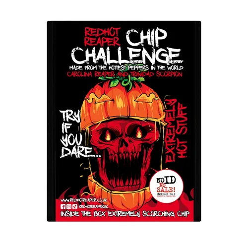 Red Hot Reaper – 1x Desafío de Chispazos del Snack Más Picante – Desafío Picante de Carolina Reaper de Halloween - Chispazos Increíblemente Picantes