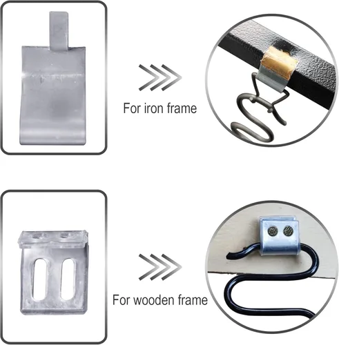 Miniatura 4 de Yoogu Reemplazo de resorte para tapicería de sofá de 20 pulgadas, incluye clips, 4 piezas para reparación de muebles u otras aplicaciones