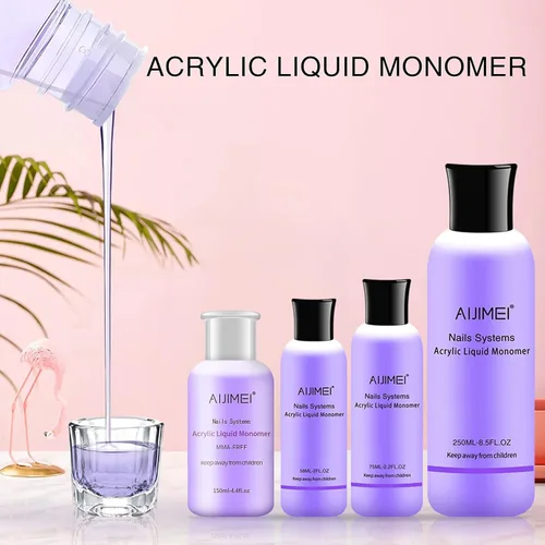 Miniatura 3 de Monómero líquido acrílico para sistema de uñas, 4.1 fl oz/4fl.oz para aplicación de polvo acrílico, monómero acrílico para uñas acrílicas