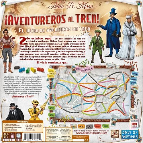 Miniatura 2 de ¡Aventureros al Tren! Edge Entertainment - Adventurers The Train., North America (edgdw7201)