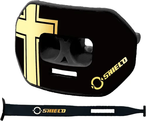 Miniatura 22 de O Shield Protector bucal con diseño de vórtice de fútbol americano con diseño de flujo de aire, ajuste hermético para una mejor respiración
