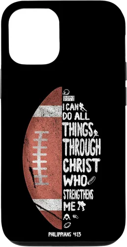 Miniatura 27 de iPhone 13 I can do all things through Christ Philippians 4:13 - Funda de fútbol