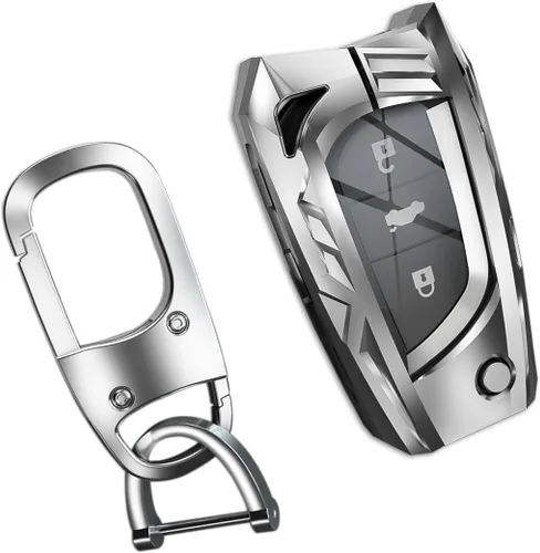 Miniatura 30 de Funda para llavero Nissan con llavero, elegante y duradera funda de protección de aleación de zinc compatible con Altima Maxima Rogue Armada