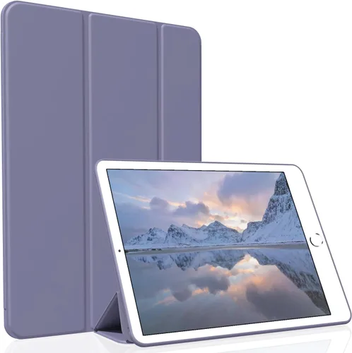 Miniatura 10 de Funda para iPad de 9.7 pulgadas 2017/2018, ligera, delgada, suave, TPU triple soporte, funda de reposo/encendido automático para iPad 9.7 5ª/6ª