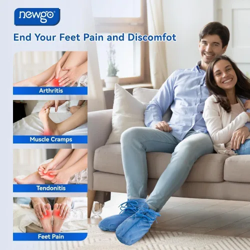 Miniatura 3 de Botines para microondas para pies fríos, calentador de pies calentado por microondas para fascitis plantar, artritis y alivio del dolor de Aquiles