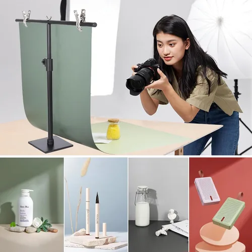 Miniatura 2 de Fondos de fotografía para pequeños productos: accesorios de papel sin costuras planos, sesión de fotos de mesa para joyas, cosméticos, alimentos