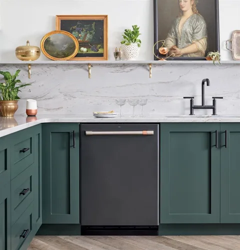 Miniatura 8 de HBL' - Paquete de 5 jaladeras de acero inoxidable para cocina, con 3 pulgadas de distancia entre los agujeros, color negro mate, para gabinetes
