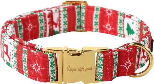 Miniatura 51 de Unique style paws - Collar para perro con hebilla de metal, naranja, duradero, lindo collar para perros pequeños, medianos y grandes