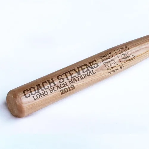 Miniatura 27 de Mini bate personalizado de 18 pulgadas, mini bate de béisbol personalizado, regalo de entrenador personalizado, regalo de equipo, pelota