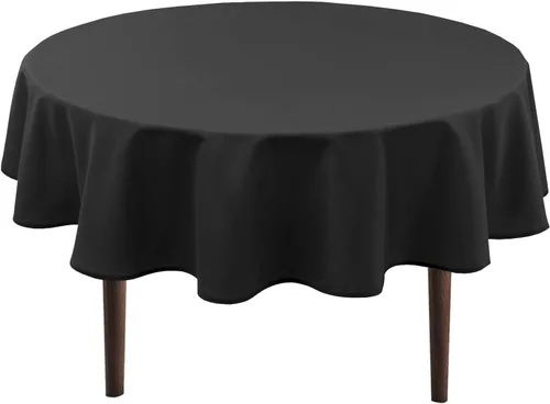 Miniatura 7 de Hiasan Mantel redondo de 30 pulgadas – Mantel de tela de poliéster impermeable resistente a las manchas a prueba de derrames, para comedor, cocina