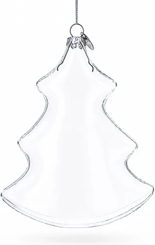 Elegante árbol de Navidad transparente - Adorno de Navidad de vidrio soplado