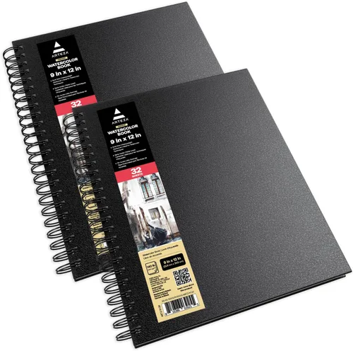 Miniatura 7 de Arteza - Cuaderno de bocetos de acuarela con tapa dura. Negro