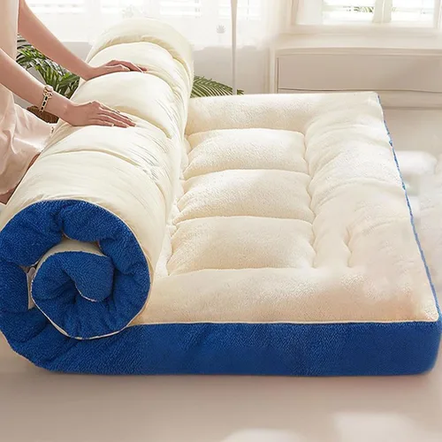 Miniatura 9 de Colchón japonés de suelo – Colchón tradicional para futón, tapete de tatami de 4 pulgadas de grosor, litera de siesta para niños y adultos, yoga
