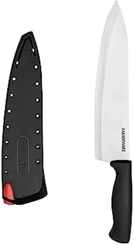 Miniatura 26 de Farberware Edgekeeper – Cuchillo de carnicero de 15 cm con cubierta autoafilable, cuchillo de cocina de acero inoxidable de alto carbono con mango