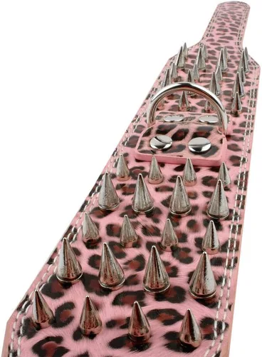 Miniatura 3 de Collar de perro con tachuelas, de piel con pinchos afilados de 3 pulgadas, apto para entrenamiento, deportes, caminar, talla M, L, XL, para Pitbull